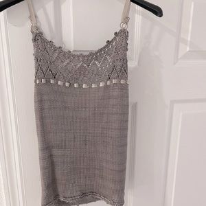 ONA SAEZ - silk knit top - P
